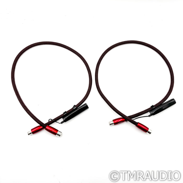 AudioQuest Fire XLR Cables; 1m Pair Balanced Interconnects