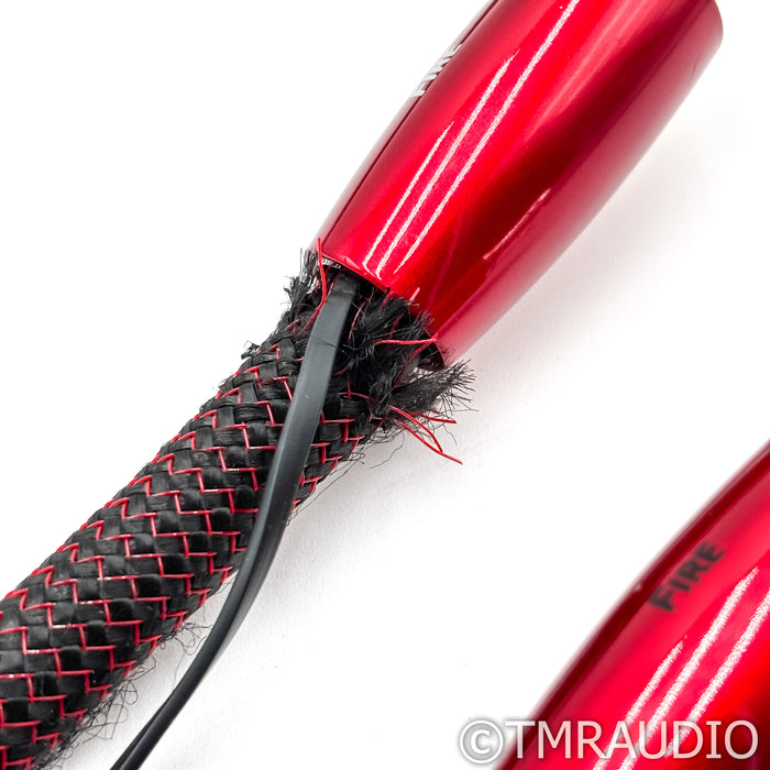 AudioQuest Fire XLR Cables; 1m Pair Balanced Interconnects