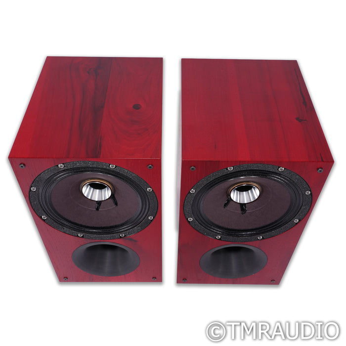 Zu Audio Method Bookshelf Speakers; Ruby Red Hickory Pair