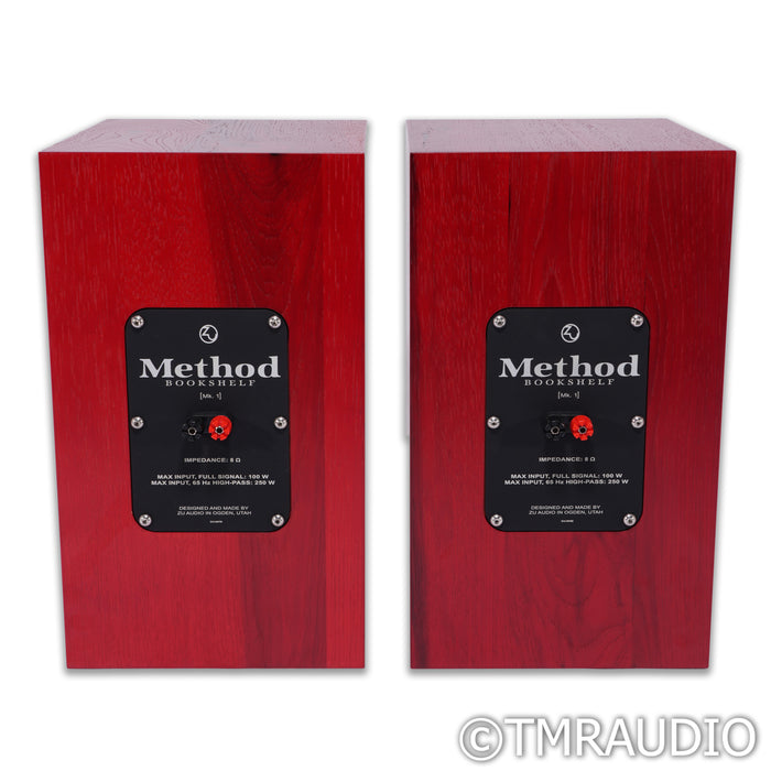 Zu Audio Method Bookshelf Speakers; Ruby Red Hickory Pair