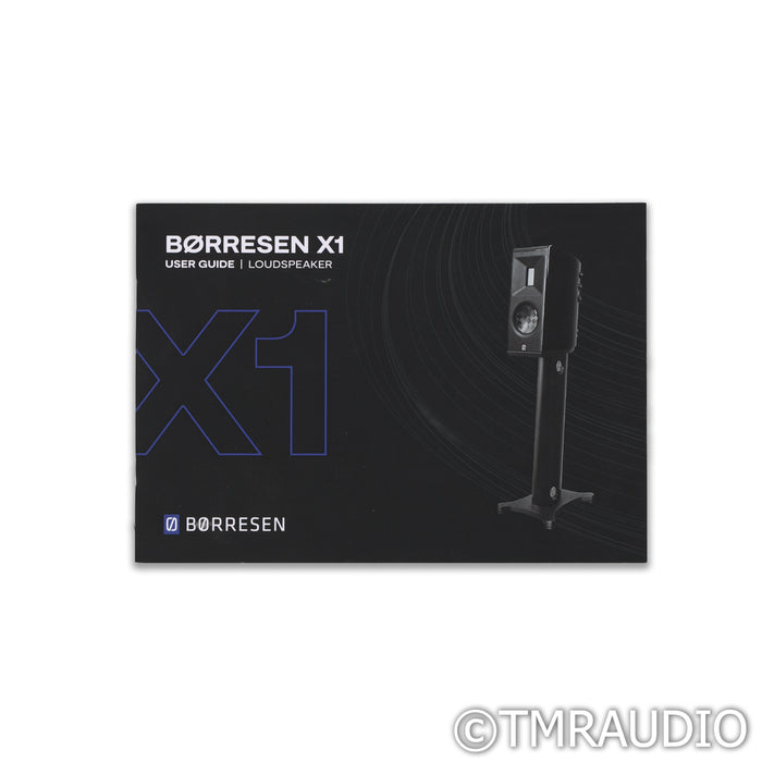 Borresen  X1 Bookshelf Speakers; Black Pair