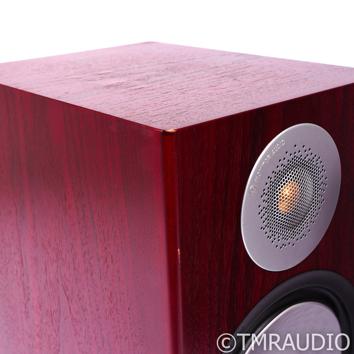 Monitor Audio Silver 100 Bookshelf Speakers; Rosenut Pair (No Grills)