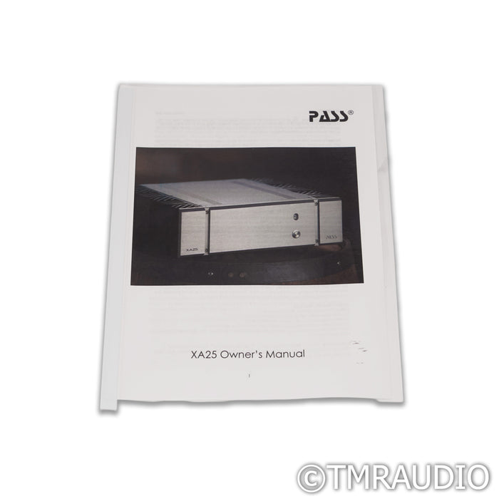 Pass Labs XA25 Stereo Power Amplifier; XA-25