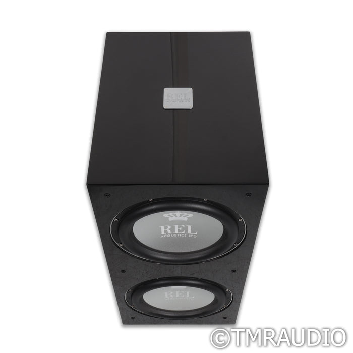 REL Acoustics 212/SX Dual 12" Powered Subwoofer; Piano Black