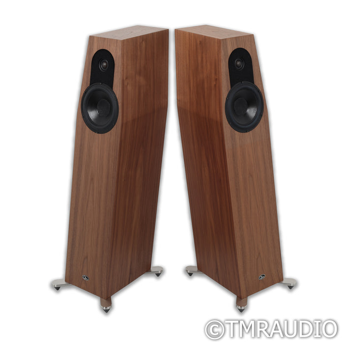 Qln Prestige Three Floorstanding Speakers; Walnut Pair (Display Model)