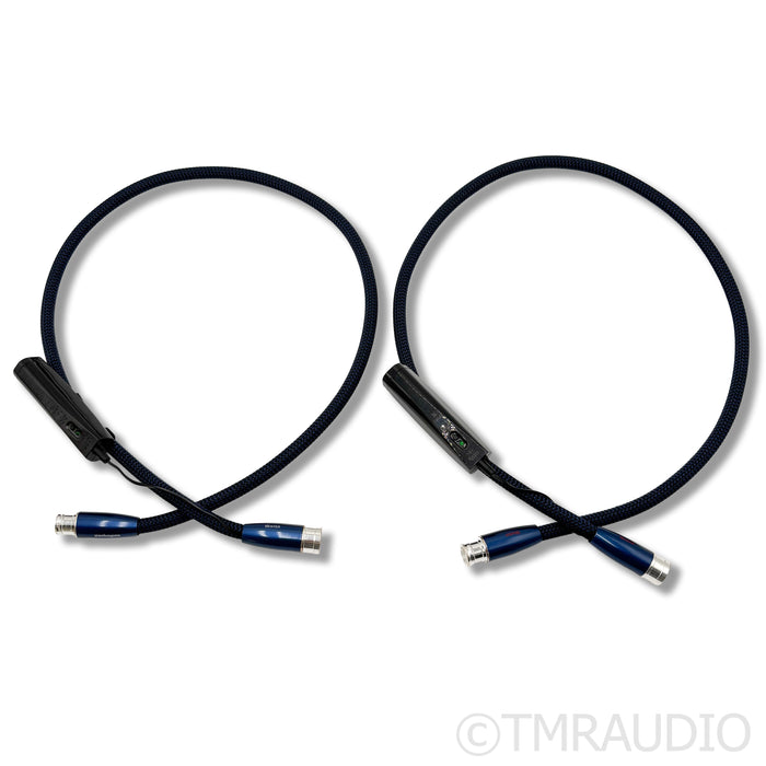 AudioQuest Water XLR Cables; 1m Pair Balanced Interconnects