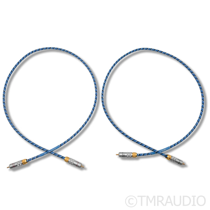 DH Labs Silver Sonic Revelation RCA Cables; 1m Pair Interconnects