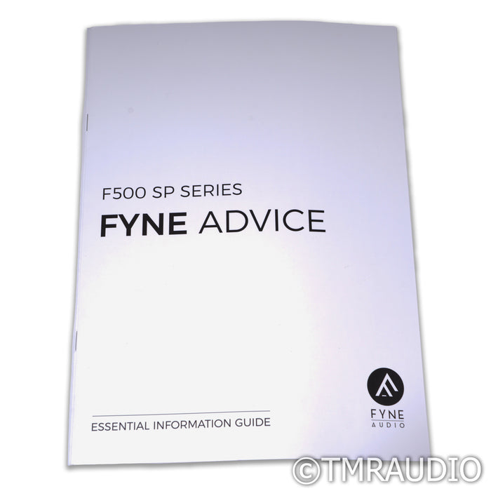 Fyne Audio F500SP Bookshelf Speakers; Piano White Pair