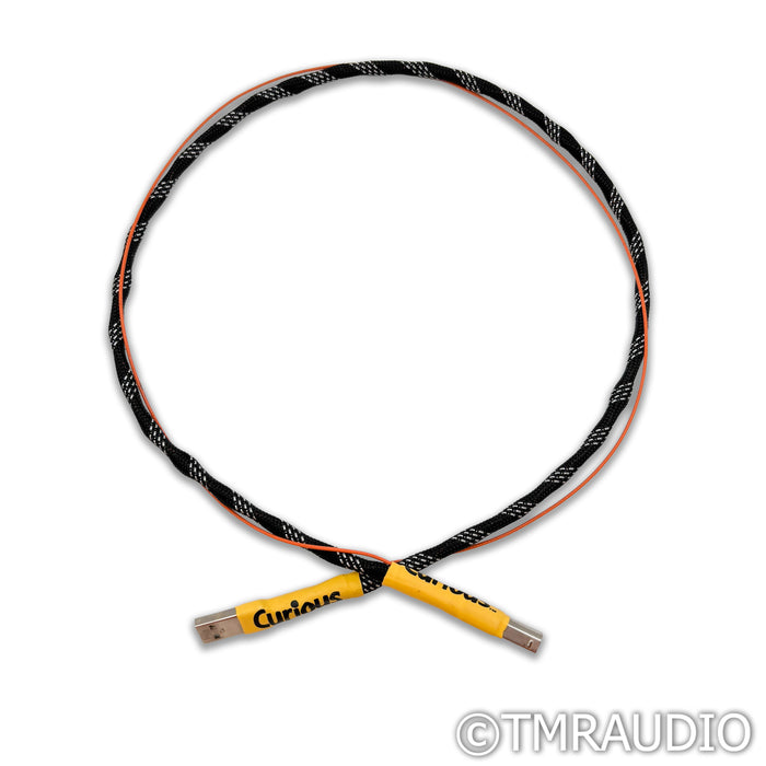 Curious Audio USB Cable; 0.8m Single Digital Interconnect; USB A to B