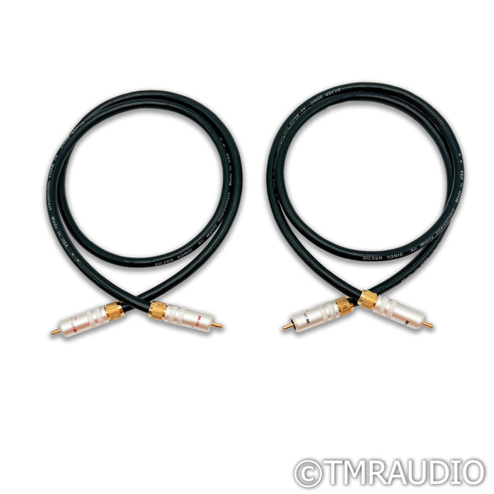 DH Labs Silver Sonic Air Matrix RCA Cables; 1m Pair Interconnects