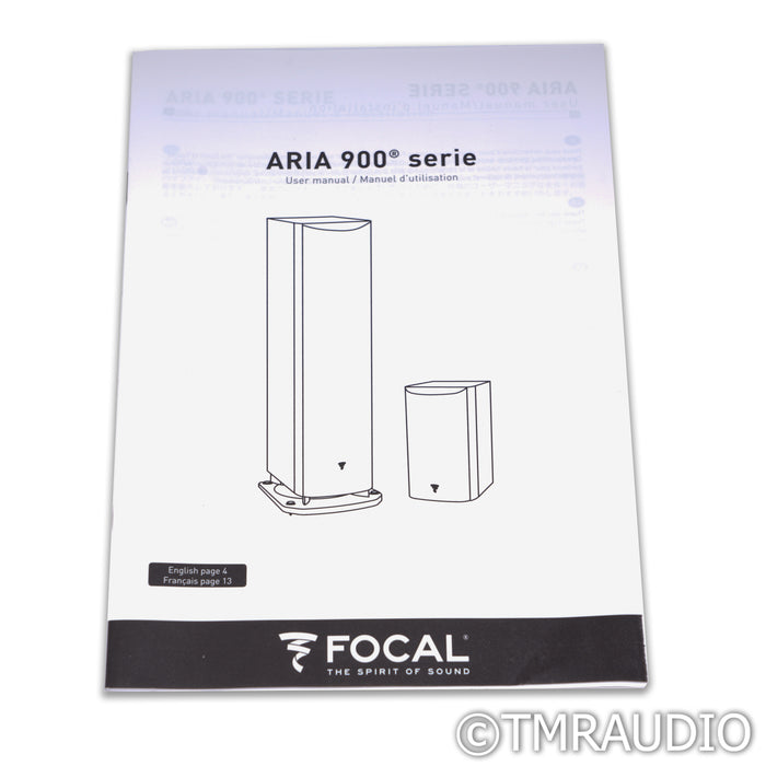 Focal Aria 906 Bookshelf Speakers; Black High Gloss Pair