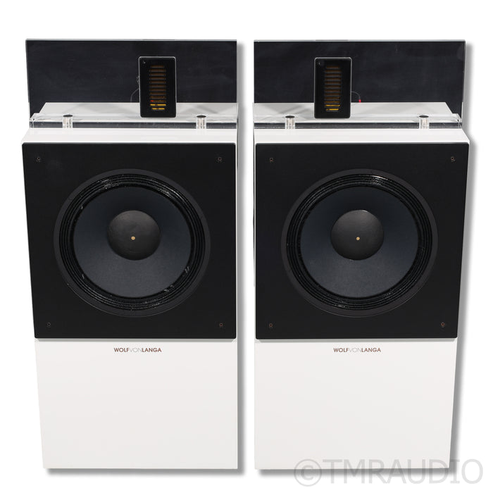 Wolf Von Langa 12639 Son Floorstanding Speakers; Gloss White Pair