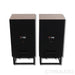 JBL James Lansing L100 Classic Bookshelf Speakers; Walnut / Blue Pair w/ Stands