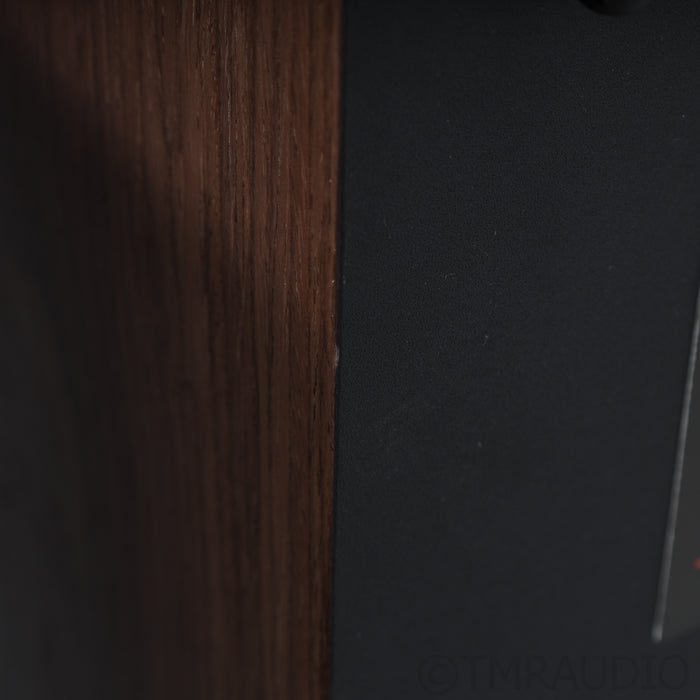 JBL James Lansing L100 Classic Bookshelf Speakers; Walnut / Blue Pair w/ Stands