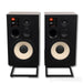 JBL James Lansing L100 Classic Bookshelf Speakers; Walnut / Blue Pair w/ Stands