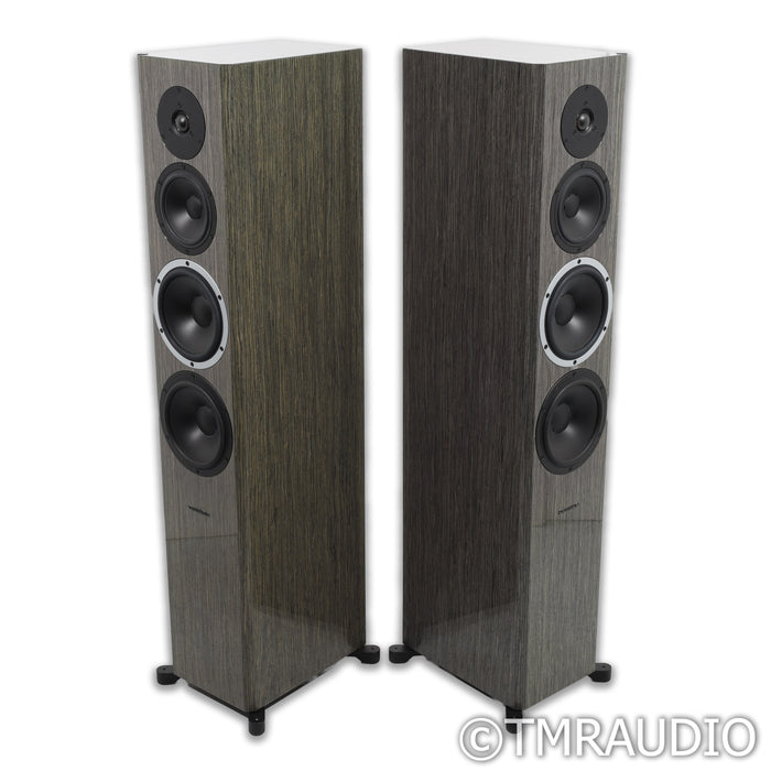 Dynaudio Focus 60 XD Wireless Active Floorstanding Speakers; Grey Oak HG Pair