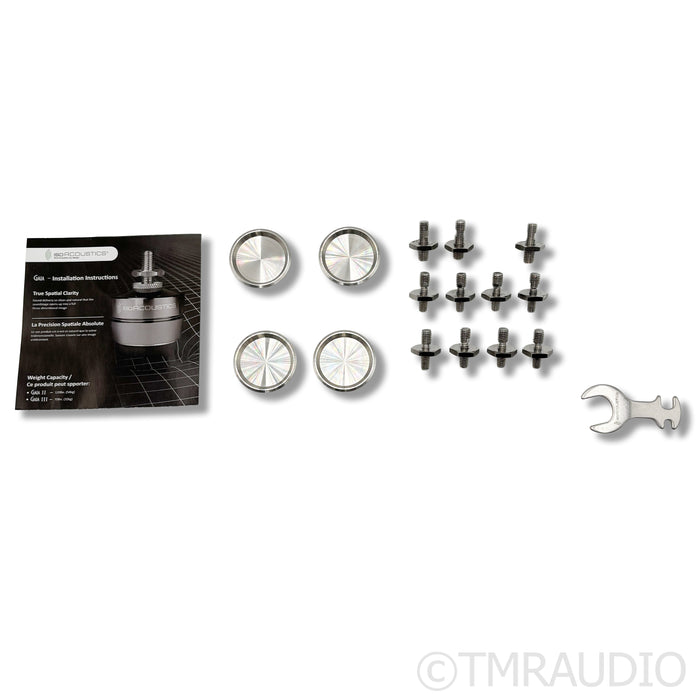 IsoAcoustics Gaia III Isolation Footers w/ Carpet Disks; Set of Four
