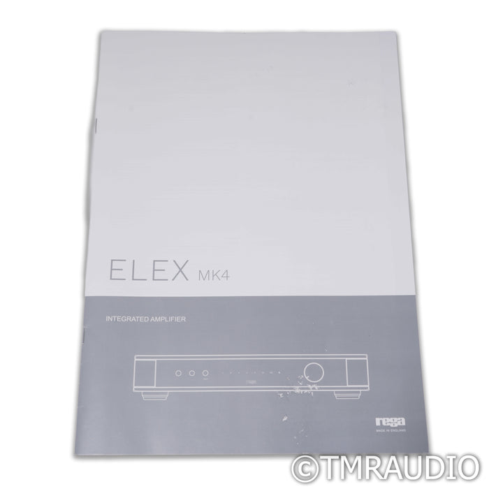 Rega Elex MK4 Stereo Integrated Amplifier; MM Phono (No Remote)