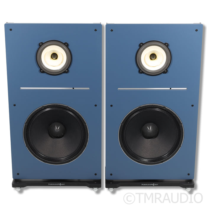 PureAudioProject Duet 15 Floorstanding Speakers; Blue Pair; Voxativ AC 1.6