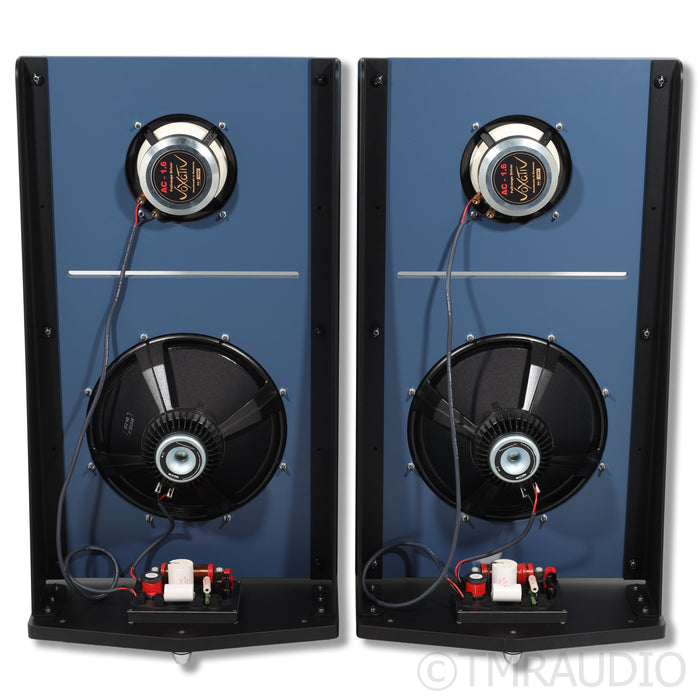 PureAudioProject Duet 15 Floorstanding Speakers; Blue Pair; Voxativ AC 1.6