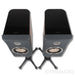 Focal Kanta No. 1 Bookshelf Speaker; Walnut Grey Pair w/ Stands