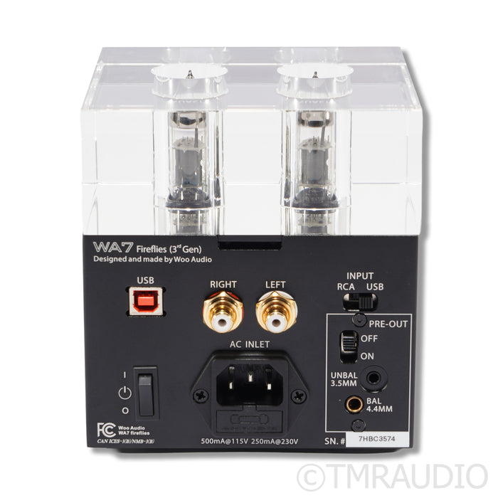 Woo Audio WA7 Fireflies Gen 3 Tube Headphone Amplifier