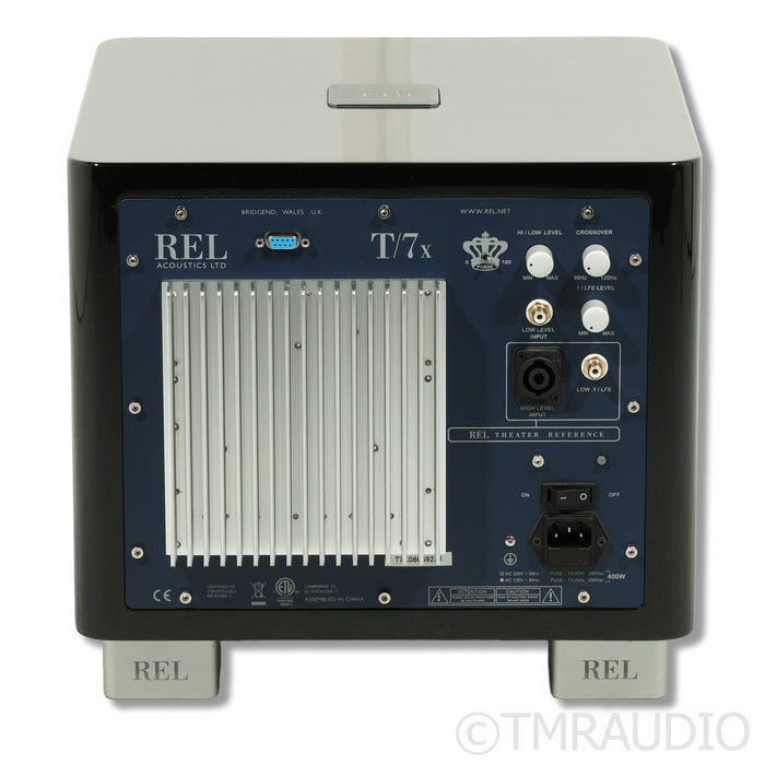 REL Acoustics T/7x 8" Powered Subwoofer; Piano Black