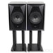 MoFi Sourcepoint 10 Master Edition Bookshelf Speakers; Black Pair w/ Stands