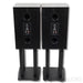 MoFi Sourcepoint 10 Master Edition Bookshelf Speakers; Black Pair w/ Stands