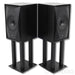 MoFi Sourcepoint 10 Master Edition Bookshelf Speakers; Black Pair w/ Stands