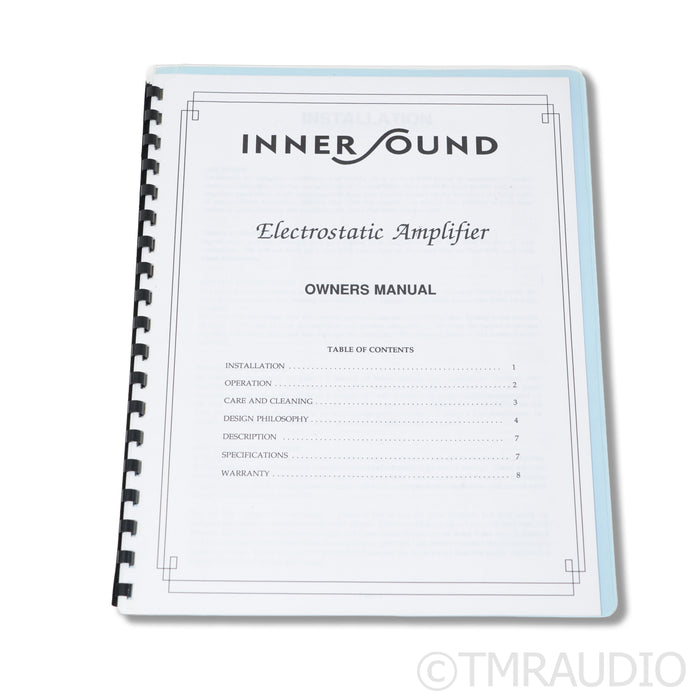 InnerSound E-300 Electrostatic Dual Mono Power Amplifier