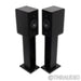 Jean-Marie Reynaud Bliss Jubilé Bookshelf Speakers; Black Pair with Stands