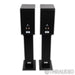 Jean-Marie Reynaud Bliss Jubilé Bookshelf Speakers; Black Pair with Stands