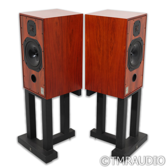 Harbeth HL Compact 7ES-3 30th Anniv. Bookshelf Speakers; Rosewood Pair w/ Stands