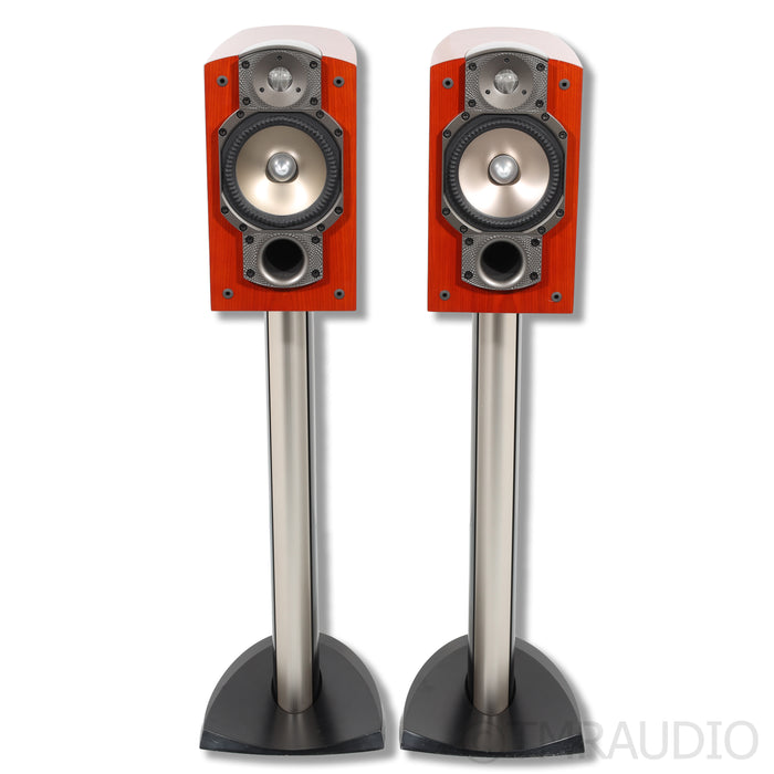 Paradigm Signature S2 v.3 Bookshelf Speakers and Stands; Cherry Pair