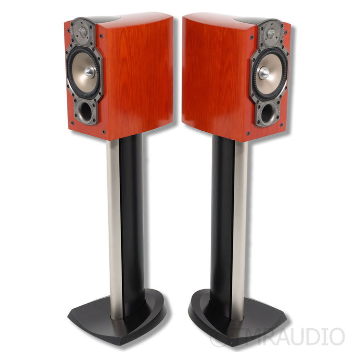 Paradigm Signature S2 v.3 Bookshelf Speakers and Stands; Cherry Pair