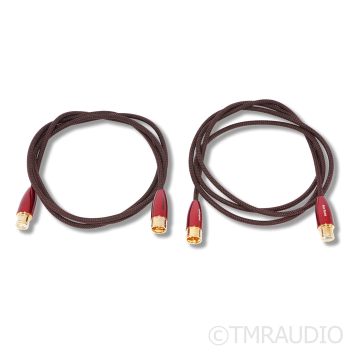 AudioQuest Red River XLR Cables; 2m Pair Balanced Interconnects