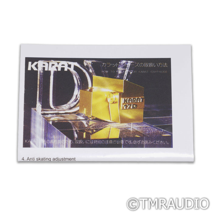 Dynavector Karat 17D3 MC Phono Cartridge; Moving Coil