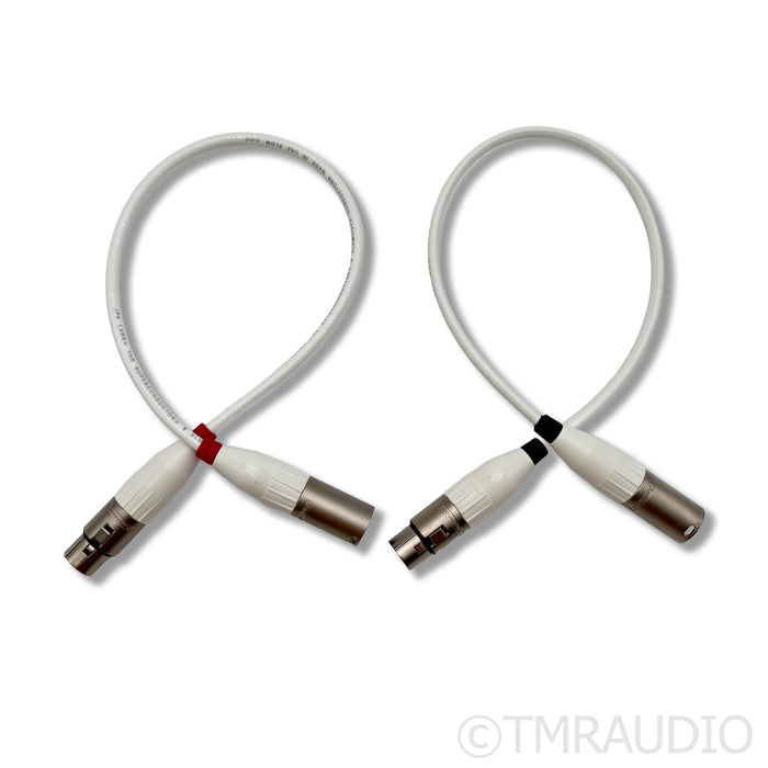 JPS Labs Superconductor V XLR Cables; 0.5m Pair Balanced Interconnects
