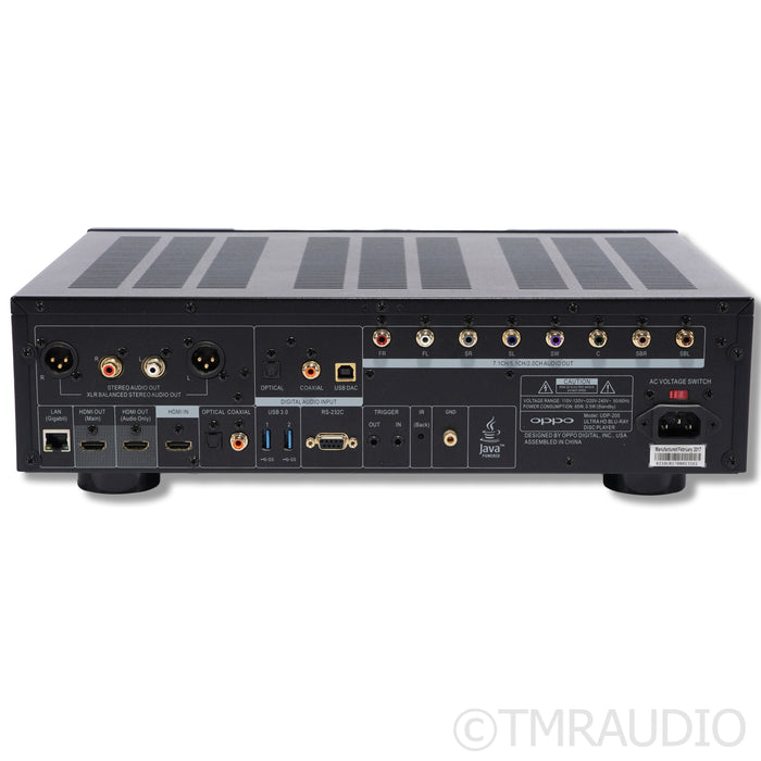 Oppo UDP-205 UltraHD Universal Blu-ray Player; CD / SACD