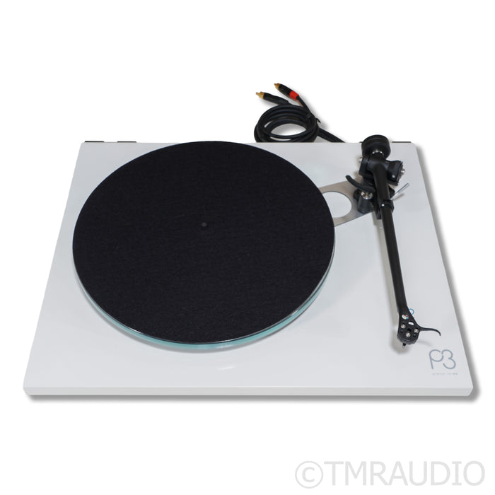 Rega Planar 3 Belt Drive Turntable; White w/ Ania Pro MC Cartridge