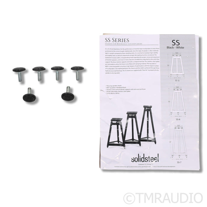 Solidsteel SS-6 24" Speaker Stands; Black Pair