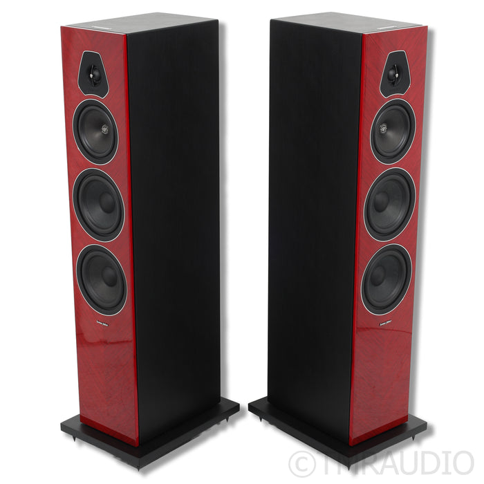 Sonus Faber Lumina V Amator Floorstanding Speakers; Gloss Red Pair