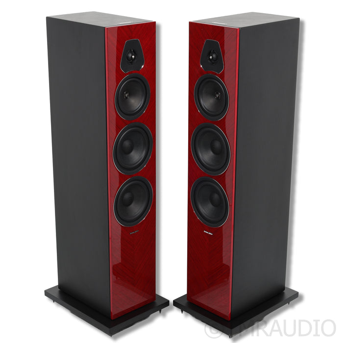 Sonus Faber Lumina V Amator Floorstanding Speakers; Gloss Red Pair