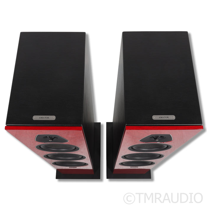 Sonus Faber Lumina V Amator Floorstanding Speakers; Gloss Red Pair