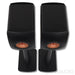 KEF LS50 Wireless II Active Bookshelf Speakers; Carbon Black Pair w/ Stands