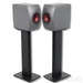 KEF LS50 Wireless II Active Bookshelf Speakers; Titanium Grey Pair w/ Stands