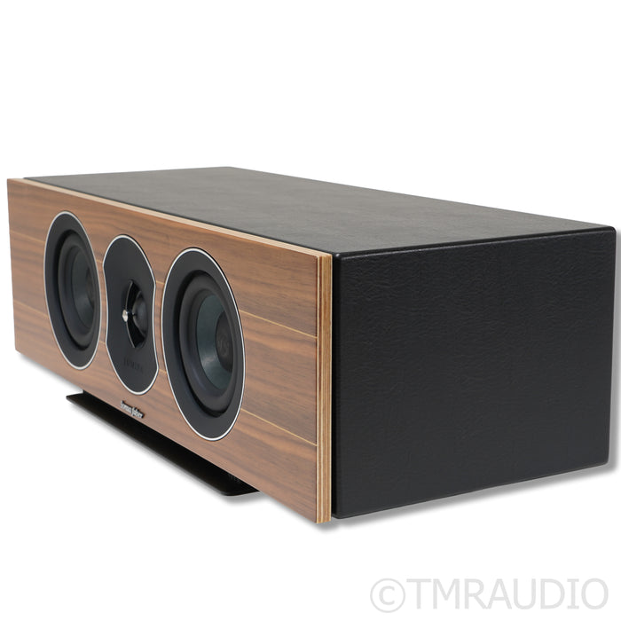 Sonus Faber Lumina CI Center Channel Speaker; Walnut w/ Black Leather