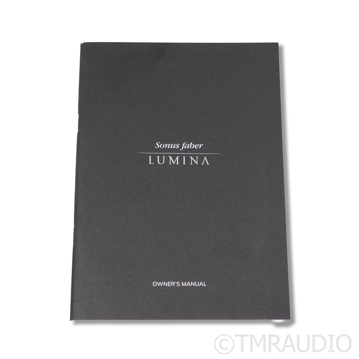Sonus Faber Lumina CI Center Channel Speaker; Walnut w/ Black Leather