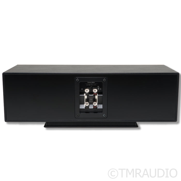 Sonus Faber Lumina CI Center Channel Speaker; Walnut w/ Black Leather